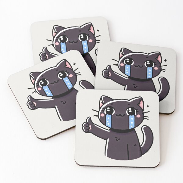Item preview, Funny Sad Black Cat Giving Thumbs Up designed and sold by StylishDesigns_ByJohn.