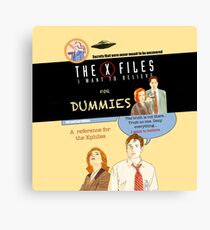 The X Files for dummies by Mimie Canvas Print