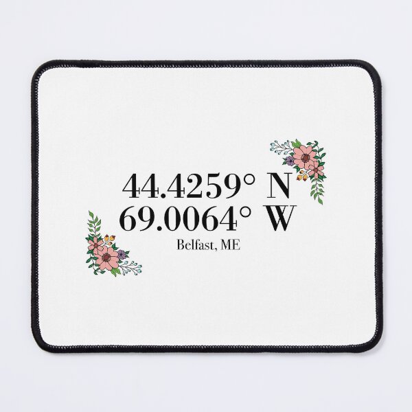 Item preview, Belfast, ME Coordinates designed and sold by mynameisliana.