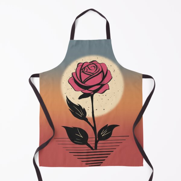 Item preview, Single pink rose against a sunset background designed and sold by SimoesArtistry.
