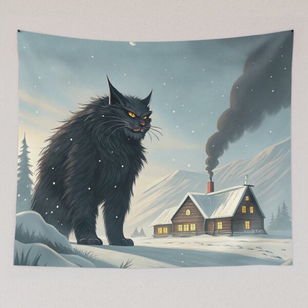 Item preview, Jólakötturinn (Yule Cat) 11 designed and sold by AIfolklore.