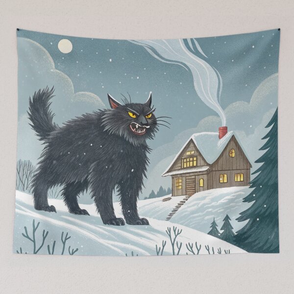 Item preview, Jólakötturinn (Yule Cat) 12 designed and sold by AIfolklore.