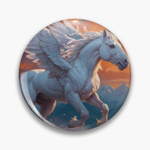 Item preview, Silver Pegasus on Mountainside designed and sold by Skye Ryan-Evans.