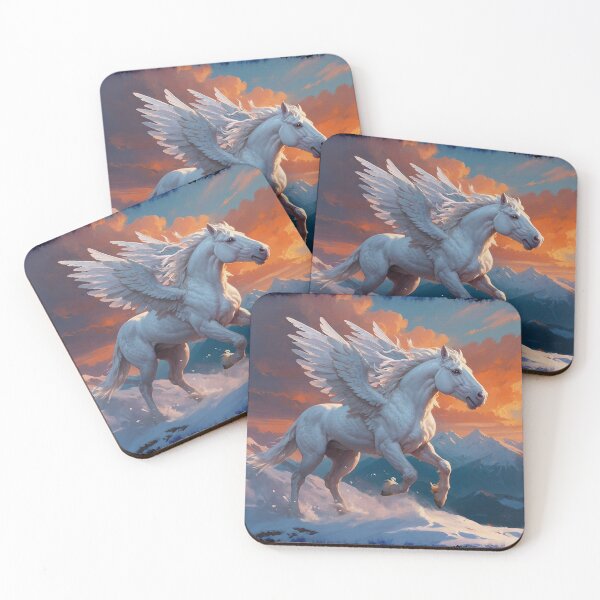 Item preview, Silver Pegasus on Mountainside designed and sold by Skye Ryan-Evans.