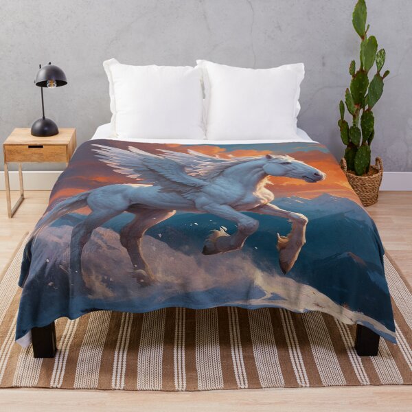 Item preview, Silver Pegasus on Mountainside designed and sold by Skye Ryan-Evans.