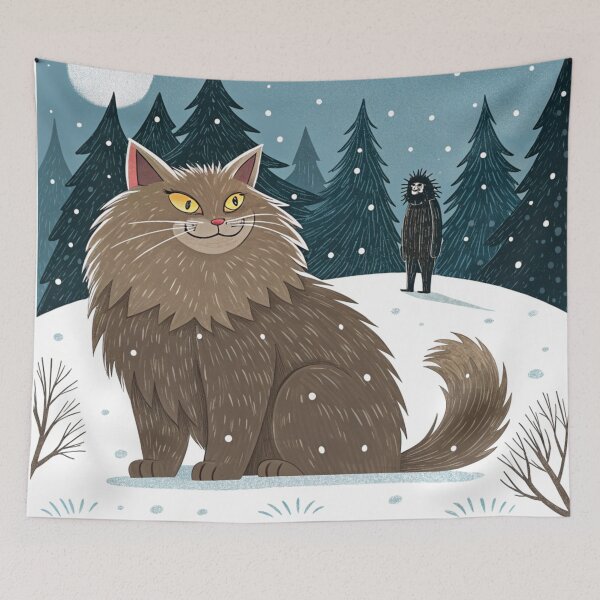 Item preview, Jólakötturinn (Yule Cat) 14 designed and sold by AIfolklore.