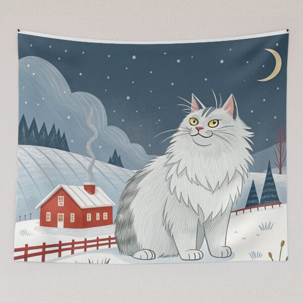 Item preview, Jólakötturinn (Yule Cat) 15 designed and sold by AIfolklore.