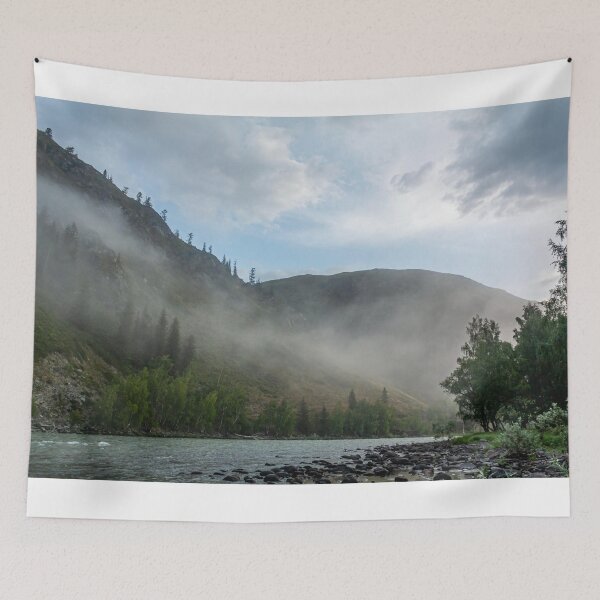 Item preview, Clouds Over Mountain River designed and sold by PixelBirch.