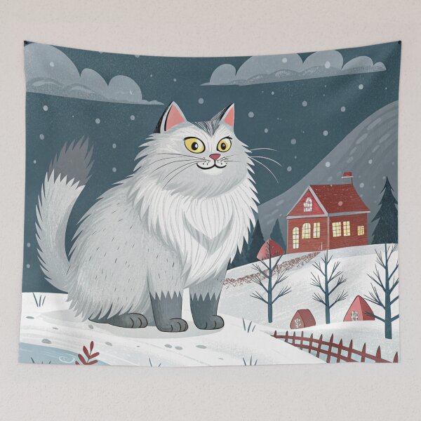 Item preview, Jólakötturinn (Yule Cat) 16 designed and sold by AIfolklore.