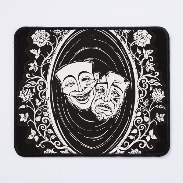 Item preview, Gothic Rose Vine Mirror Frame Theatre Face Masks designed and sold by Arcanumart.