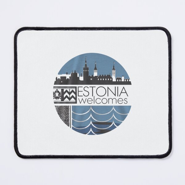 Item preview, Estonia Welcomes Flag Map Tallinn, Old Town designed and sold by AnimalsDH305.