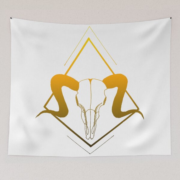 Item preview, Ram Skull Yellow designed and sold by Jessieisaninja.