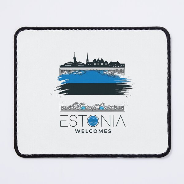 Item preview, Estonia Welcomes Flag Map Tallinn, Old Town designed and sold by AnimalsDH305.