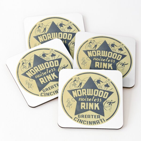 Item preview, Norwood Rink Cincinnati Ohio Roller Skating Rink Sticker Decal Label designed and sold by tislord.