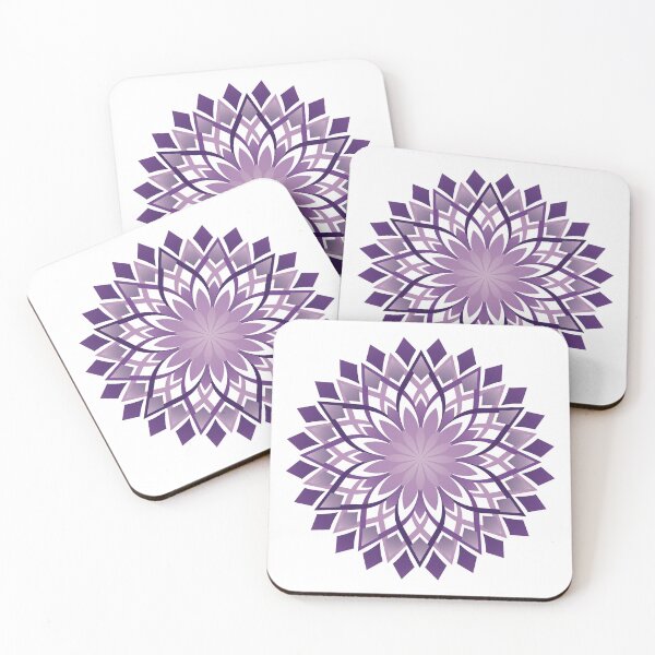 Item preview, Complex Purple Geometric Flower designed and sold by DHTDesigns.