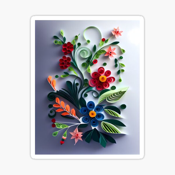Item preview, Quilled Floral Art designed and sold by ZanooziEmpire.
