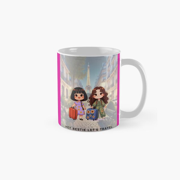 Vista previa del artículo con la obra «Viaje de chicas, ¡viaje a París, Francia! Mejores amigas», diseñado y vendido por goksugurkan.