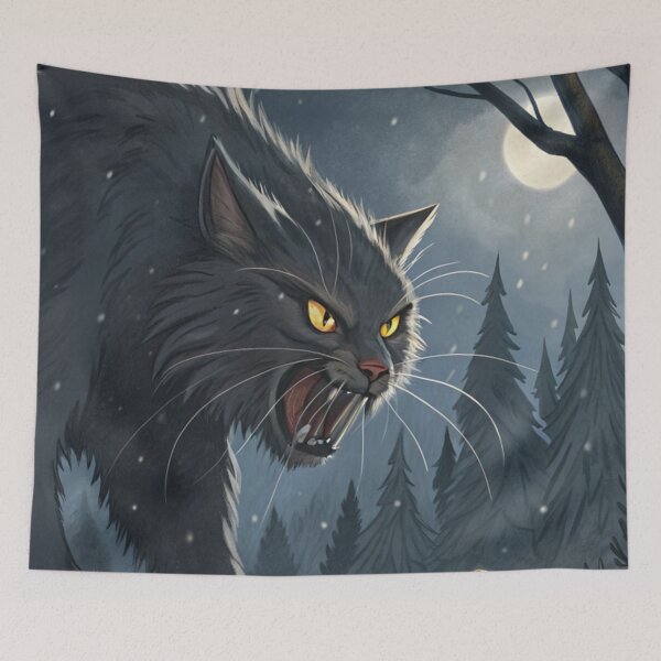 Item preview, Jólakötturinn (Yule Cat) 28 designed and sold by AIfolklore.