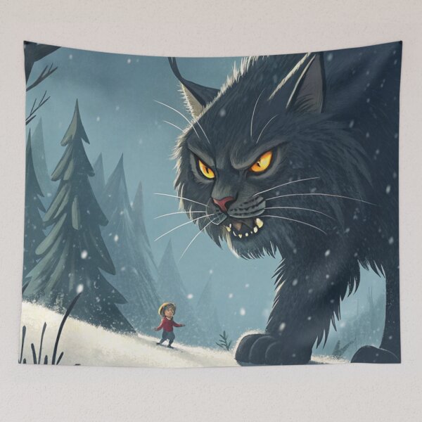 Item preview, Jólakötturinn (Yule Cat) 30 designed and sold by AIfolklore.