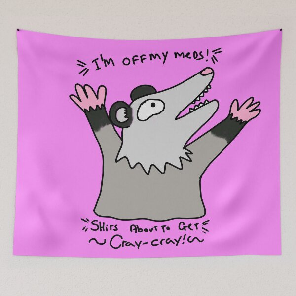 Item preview, Off my meds possum designed and sold by Jmablesonart.