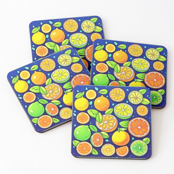 Item preview, Fresh Citrus Slice Pattern designed and sold by Health And Fitness Posts e-Store.