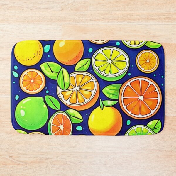 Item preview, Fresh Citrus Slice Pattern designed and sold by Health And Fitness Posts e-Store.