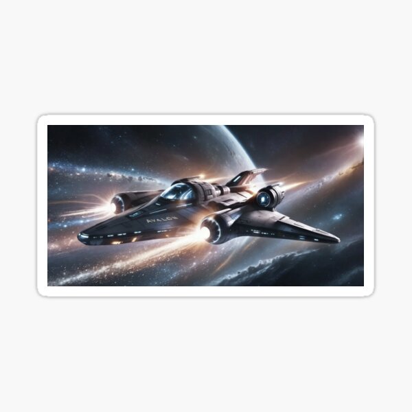 Voyage Beyond the Stars - Spaceship Sticker