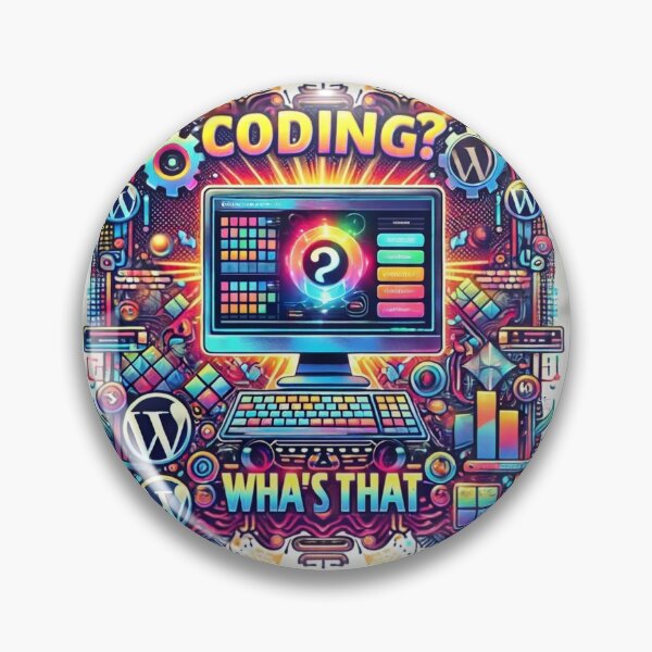 Artikelvorschau, Farbenfrohes Tech-Design – „Coding? Was ist das?“ WordPress Geek Art entworfen und verkauft von Vikingaquarist.