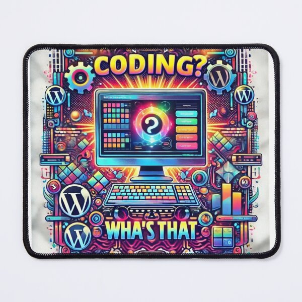 Item preview, Colorful Tech Design - "Coding? What's That?" WordPress Geek Art designed and sold by Vikingaquarist.