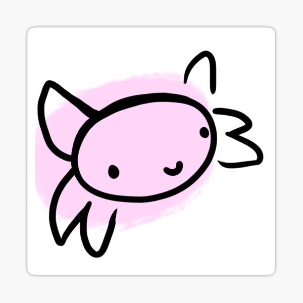 Axolotl Stickers – Rose and Fawn