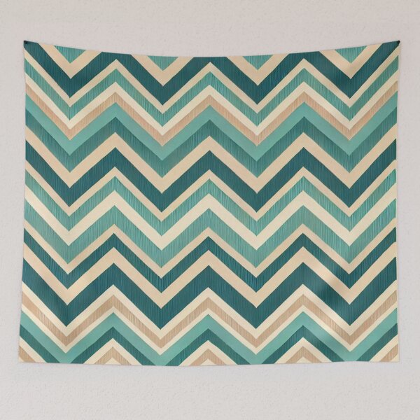 Item preview, Turquoise Blue Chevron Pattern designed and sold by Rui Fernandes.