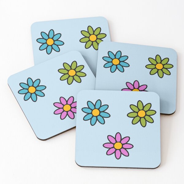 Item preview, Y2K 60s 70s Retro Flowers Pattern designed and sold by Skull Fern.