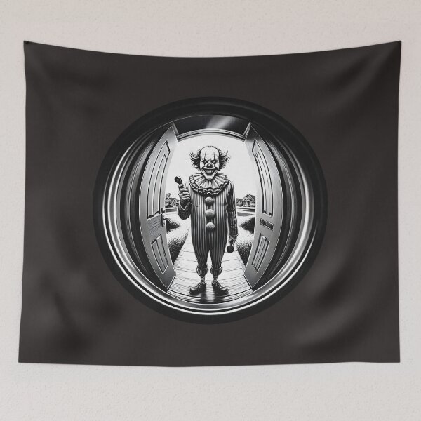 Item preview, Sinister Clown at Your Door | Fisheye designed and sold by NoNoNomad.