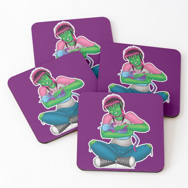 Item preview, Suzi and Ookie purple background designed and sold by J-Mobius.