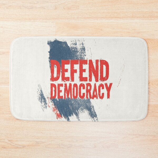 Item preview, Bold “Defend Democracy” Grunge-Style Design designed and sold by Retro Travel Design.