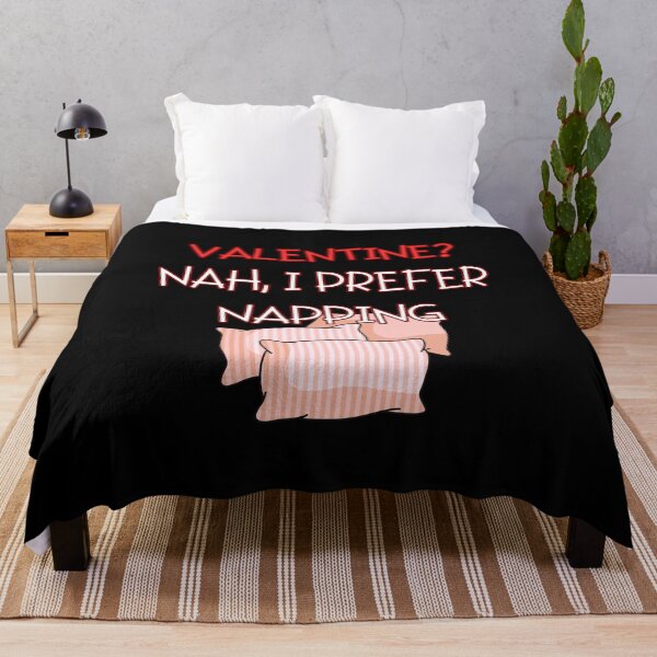 Item preview, VALENTINE? NAH, I PREFER NAPPING, funny gifts for nap lovers designed and sold by FelkMariShop.