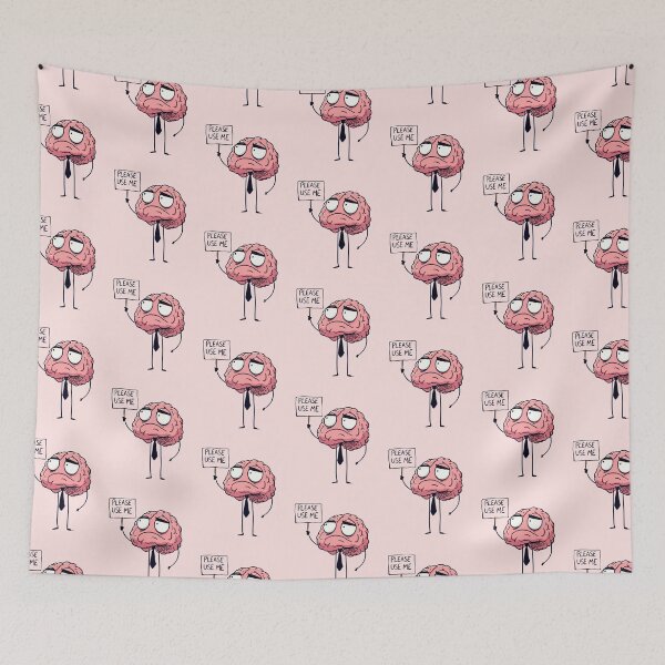 Item preview, Cartoon Brain Joke Please Use Me Men Women Brain health -  designed and sold by PurpleLoveStore.