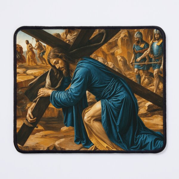 Item preview, JESUS ​​WITH THE CROSS ON HIS BACK designed and sold by origingallery.