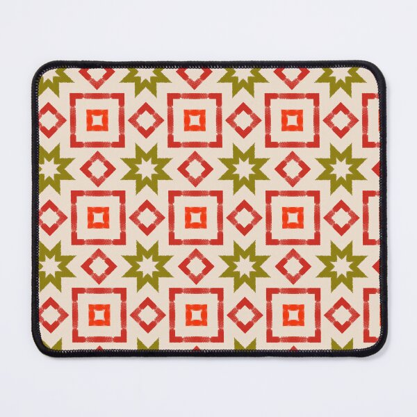 Item preview, Abstract green star pattern designed and sold by tastodesign.