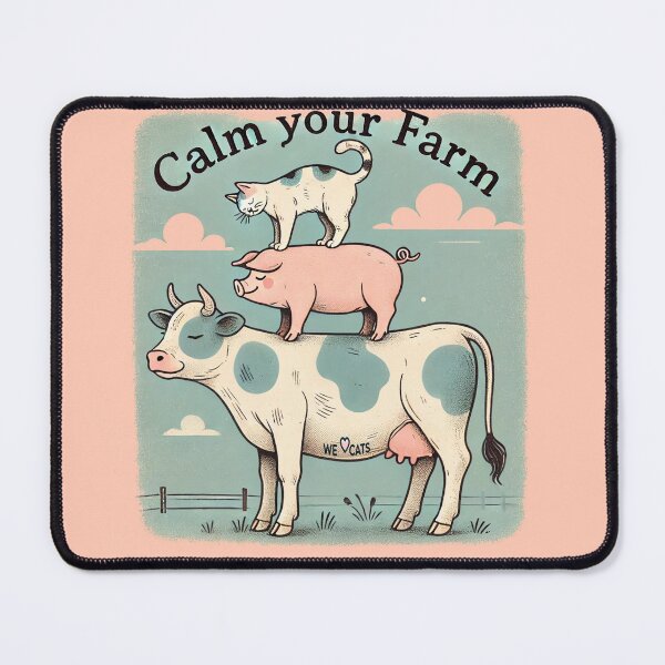 Item preview, Calm Your Farm - Funny & Relaxing Sticker designed and sold by WeLoveCatss.