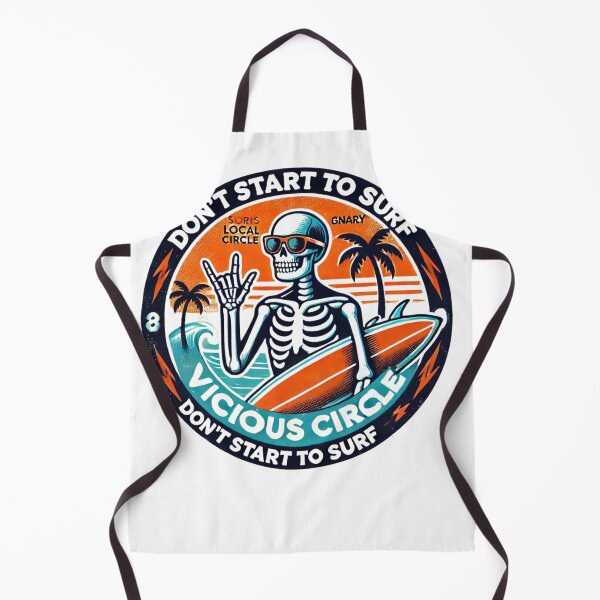 Item preview, Retro Surfing Skeleton Hang Loose BEACH STICKER designed and sold by inkfluenceart.