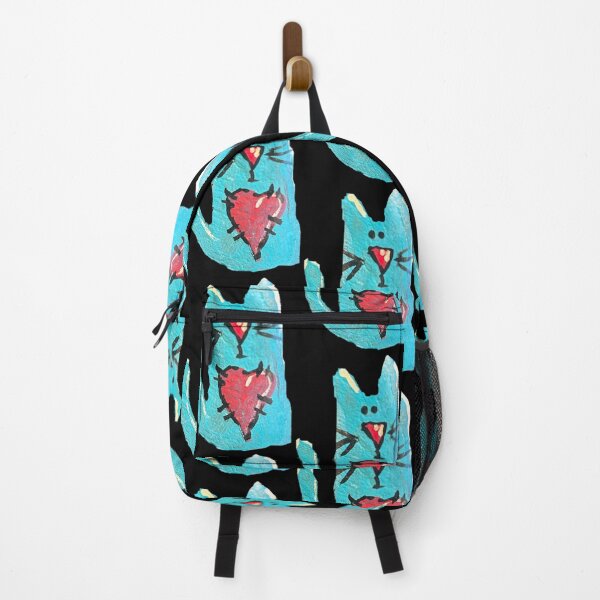 Item preview, Blue cat black background designed and sold by Lauracolleen3.