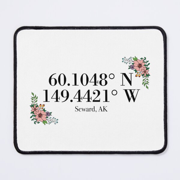 Item preview, Seward, AK Coordinates designed and sold by mynameisliana.