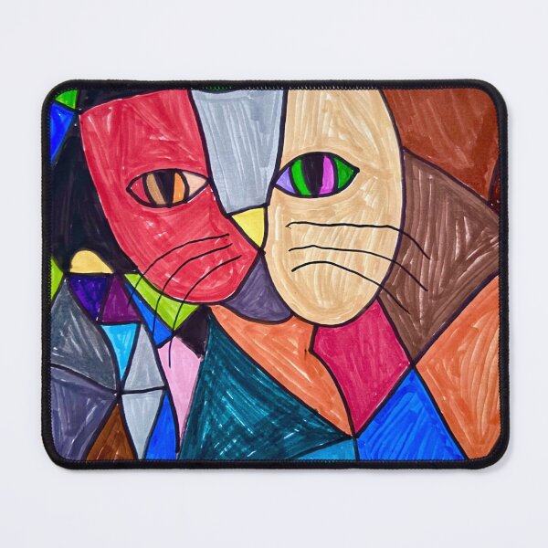 Item preview, colorful cat designed and sold by kolozse.