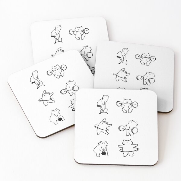 Item preview, Purrfect Fitness: Minimalist Cat Workout Line Art designed and sold by RM-Journey.