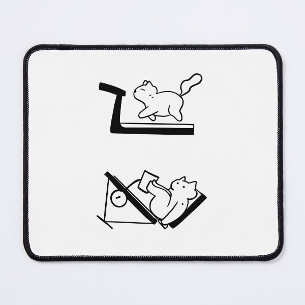 Item preview, Strong Paws: Cute Cat and Gym Line Drawings designed and sold by RM-Journey.