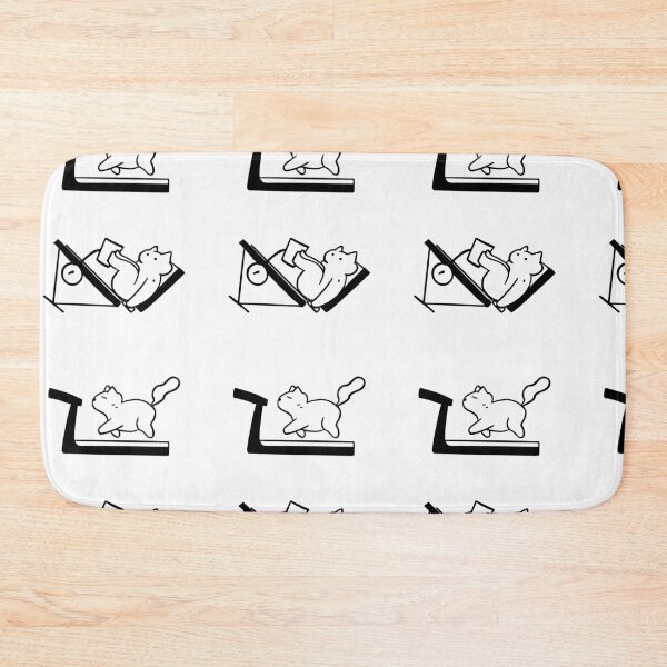 Item preview, Strong Paws: Cute Cat and Gym Line Drawings designed and sold by RM-Journey.