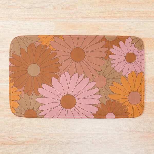Item preview, Groovy Retro Shades of Browns/Oranges Flower Power designed and sold by Djarainj.