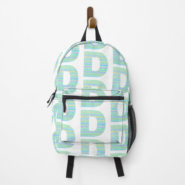 Item preview, Letter D Neon Wavy Stripe Pattern Monogram Initial designed and sold by theartofvikki.