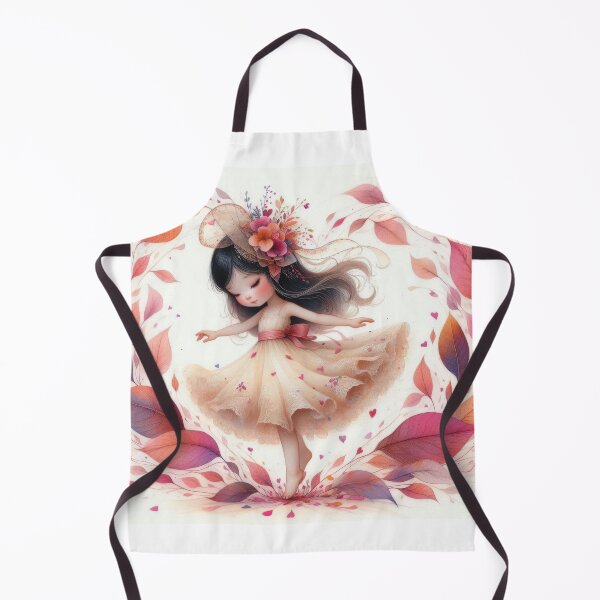 Item preview, Graceful Girl Dancing with Autumn Leaves designed and sold by ideandesign.